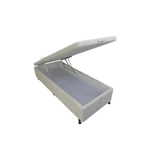 Cama Box Baú Solteiro Vellus (78x188x35) - Castor