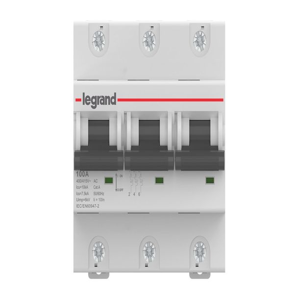 Minidisjuntor Rx2 100A Tripolar 10Ka Curva C Legrand