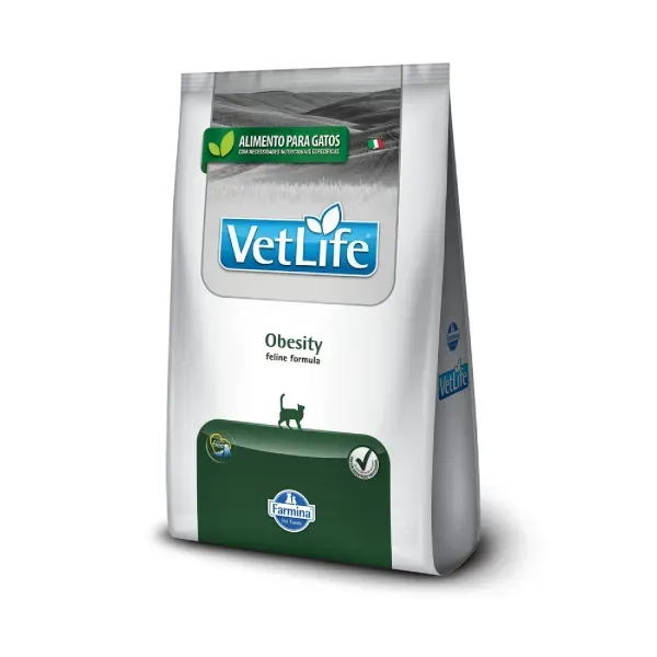 Ração Vet Life Natural Feline Obesity 2 kg
