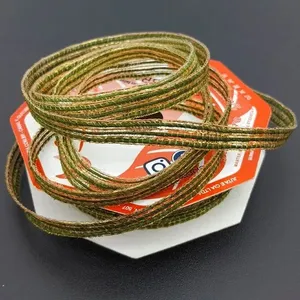 Fita de Juta para Decoração Natalina Juta Natalina para Artesanato e Laços Temáticos 10MM X 10M Detalhe Gold Verde Fita de Juta para Decoração Natalina Juta Natalina 10MM X 10M Kit 10 Rolos Verde Outras Marcas