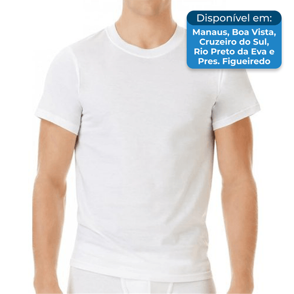 Conjunto de Camisetas Calvin Klein 3 peças Branca G A-BI