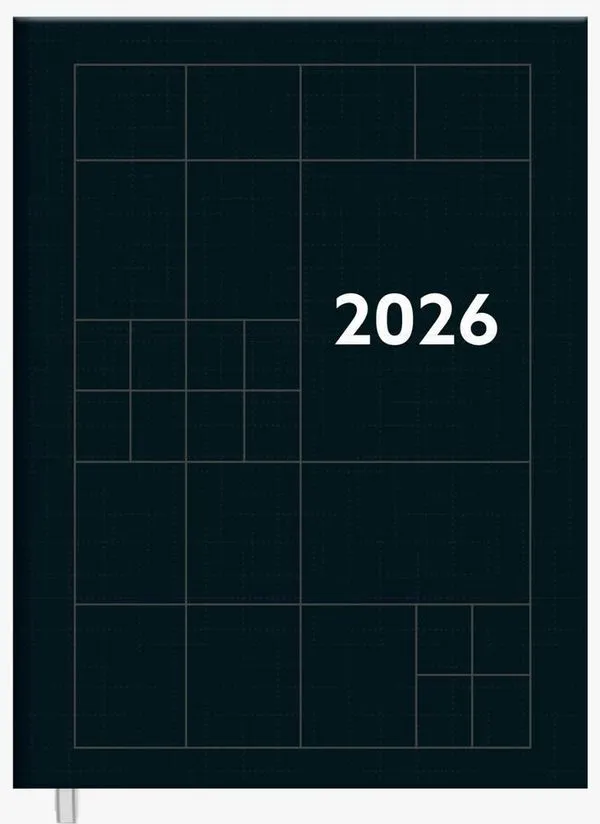 Agenda 2026 Diária Executiva Compacta Preta