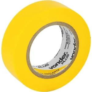 Fita isolante 19 mm x 10 m amarela com 10 peças - VONDER