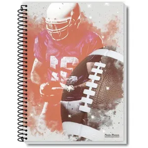CADERNO 20X1 CAPA DURA ROX 400FLS.