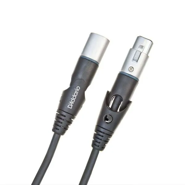 Cabo para Microfone XLR PW-MS-25 7,62m Blindagem Dupla Preto D'Addario Cabo para Microfone XLR PW-MS-25 7,62m Blindagem Dupla D'Addario