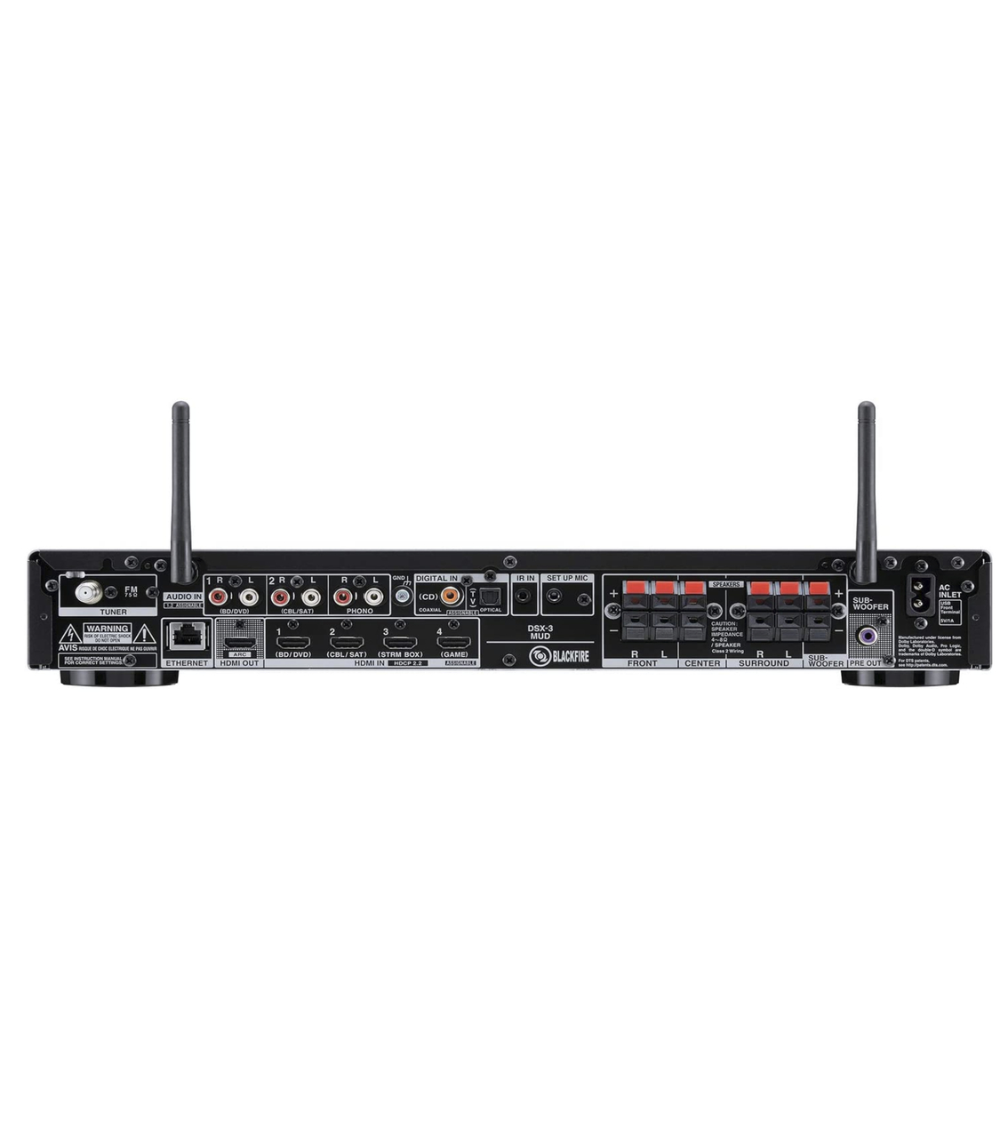 Receiver Slim Integra DSX-3 HDR10 Dolby Vision 4K HDR 5.1 CH