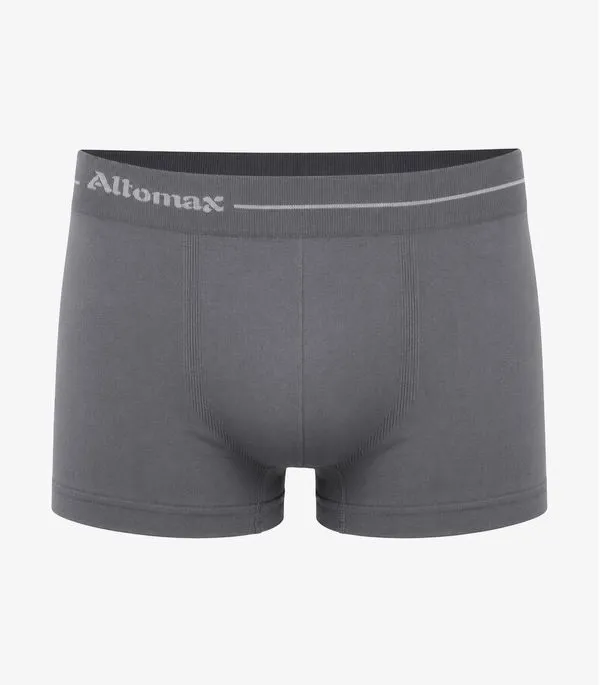 Cueca Boxer Lisa Microfibra Altomax Cinza G