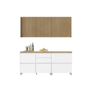 Kit Cozinha Nesher 4 Peças Rainha CZ432 Branca/Nature