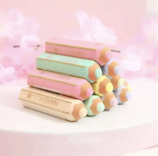 Borracha Nano Lápis Tons Pastel