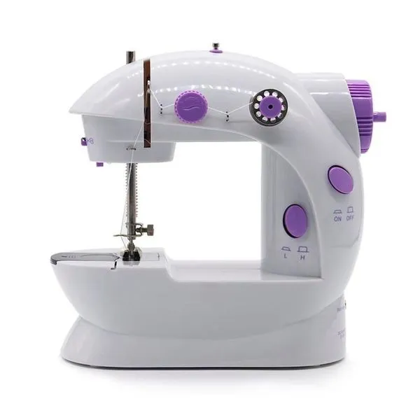 Mini Máquina de Costura Portátil Draik SM-202A com Pedal e Fonte de Energia 110V Mini Máquina De Costura Portátil