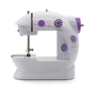 Mini Máquina de Costura Portátil Draik SM-202A com Pedal e Fonte de Energia 110V Mini Máquina De Costura Portátil