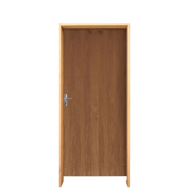 Kit porta direita Rodam210x62cm com batente eco fechadura naves comum abertura imbuia