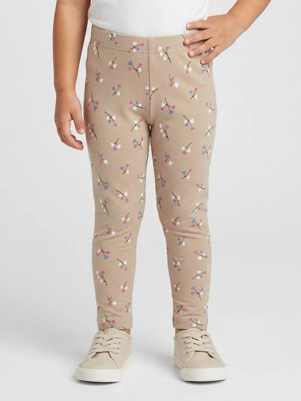 Calça Molecotton Infantil Para Menina - BEGE 1