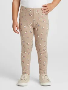 Calça Molecotton Infantil Para Menina - BEGE 1