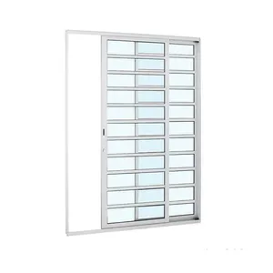 Porta de Correr 2 Folhas Alumifort Sasazaki 216x160x8,7cm Branca