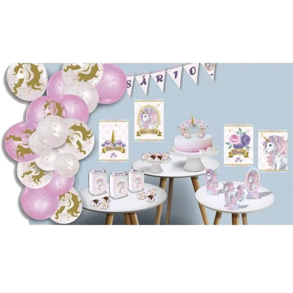 Festa Unicórnio Kit Só Um Bolinho - 7 Itens