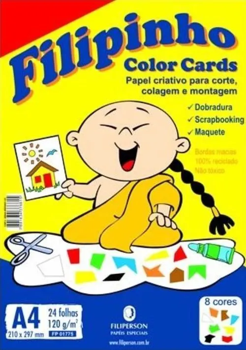 Papel Filipinho Color A4 24 Folhas 120g