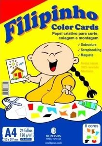 Papel Filipinho Color A4 24 Folhas 120g