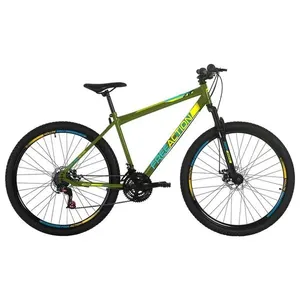 Bicicleta Flexus 2.0 Mountain Bike Aro 29 Quadro Aço 21 Marchas Freio a Disco Free Action Verde Militar Bicicleta Flexus 2.0 Mountain Bike Aro 29 Quadro Aço 21 Marchas Free Action Verde Militar