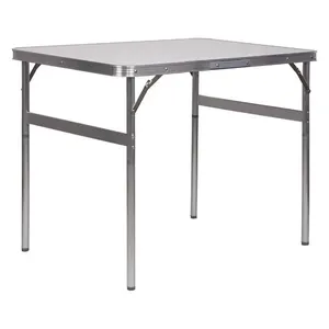 Mesa Dobrável Alumínio Tampo Mdf Palisad Camping