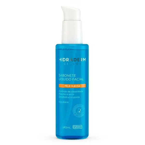 Sabonete Líquido Facial Hidraderm Ciclos Pele Oleosa 140ml