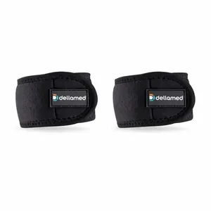 Par de Tennis Elbow Dellamed Ajustável com Neoprene unico / Preto