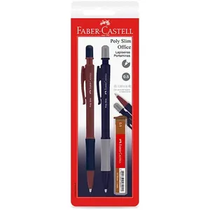 Lapiseira 0,5mm Poly Slim Office Azul E Roxo Faber Castell