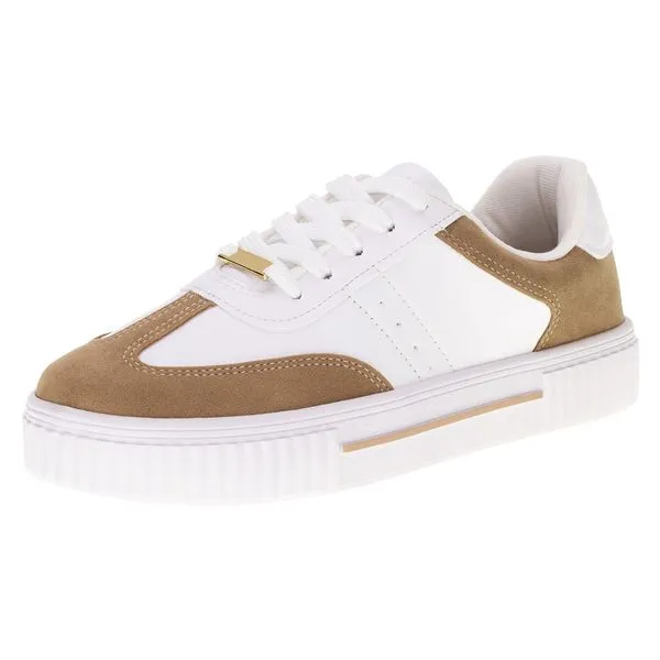 Tênis Feminino Casual Vizzano 1307206 BRANCO/BEGE 36