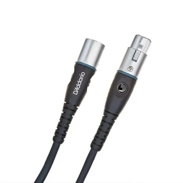 Cabo para Microfone XLR PW-M-25 7,62m Blindagem Dupla Cobre Ultrapuro Preto D'Addario Cabo para Microfone XLR PW-M-25 7,62m Blindagem Dupla Preto D'Addario