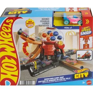 Pista de Brinquedo Hot Wheels City Doceria do Centro da Cidade com Carrinho Mattel Pista Hot Wheels City Doceria do Centro da Cidade com Carrinho Mattel