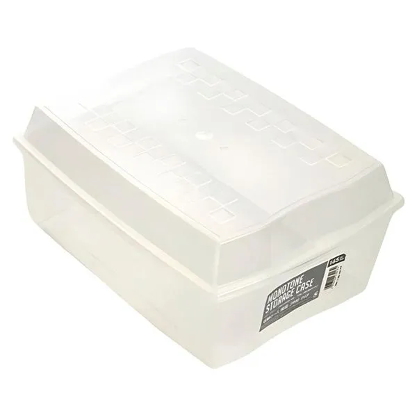 Caixa Organizadora Watts Monotone Transparente 33x25x15,5cm (MP)
