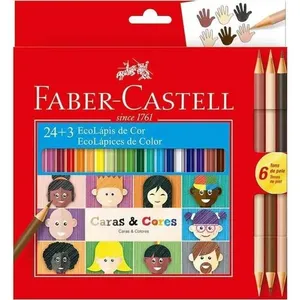 Lápis De Cor Caras & Cores 24 + 3 Faber-castell