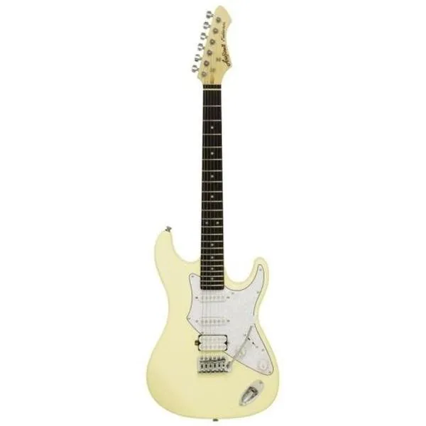 Guitarra Elétrica Aria Pro II 714-STD Fullerton com 22 Trastes, Ponte VFT-1, Captadores HSS Vintage White Aria Guitars Guitarra Elétrica Aria Pro II 714-STD Fullerton 22 Trastes e Captadores HSS Vintage White Aria