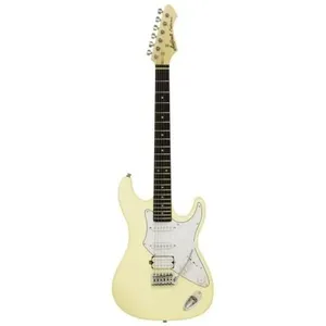 Guitarra Elétrica Aria Pro II 714-STD Fullerton com 22 Trastes, Ponte VFT-1, Captadores HSS Vintage White Aria Guitars Guitarra Elétrica Aria Pro II 714-STD Fullerton 22 Trastes e Captadores HSS Vintage White Aria