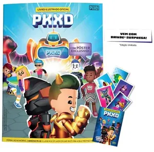 Kit Livro Ilustrado Oficial Pkxd + 10 Envelopes