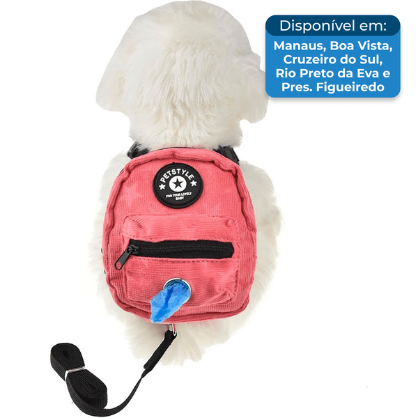 Mochila Para Cães Fladorepet Pequena Rosa A-BI