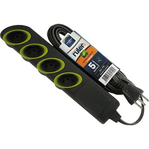 Extensão PP Múltipla 5m Ruler 1709 Daneva Grafite