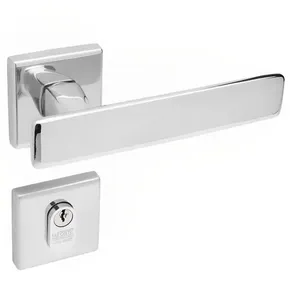Conjunto De Fechadura 751 Em Zamac Externa St2-55 Roseta 333 De Inox Cromado - 47061008-2 - La Fonte