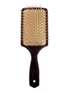 Escova Quadrada Caramelo/Bege - Santa Clara