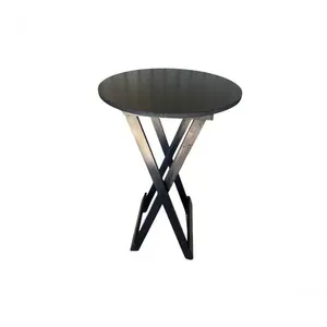 Mesa de Bistro Dobrável 2 Portas 2 Prateleiras MDF Ultra Plus 60cm Preto Móveis 4I Mesa Bistro Dobrável 2 Portas 2 Prateleiras MDF Ultra Plus 60cm Preto Móveis 4I