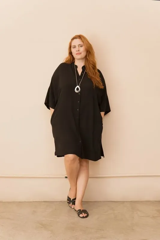 Chemise Maria Plus Size Preto-EXG