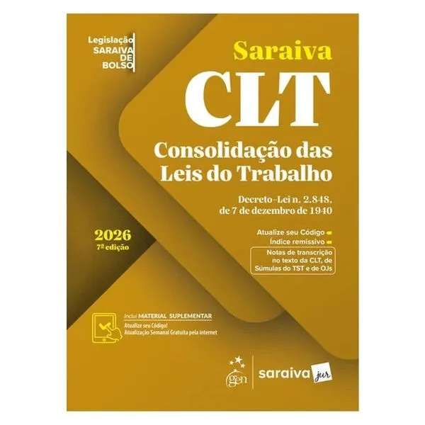 Legislação Saraiva De Bolso - Clt