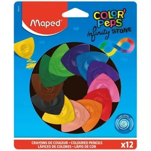 Lápis De Cor Triangular 12 Cores Infinity Stone Color Peps Maped