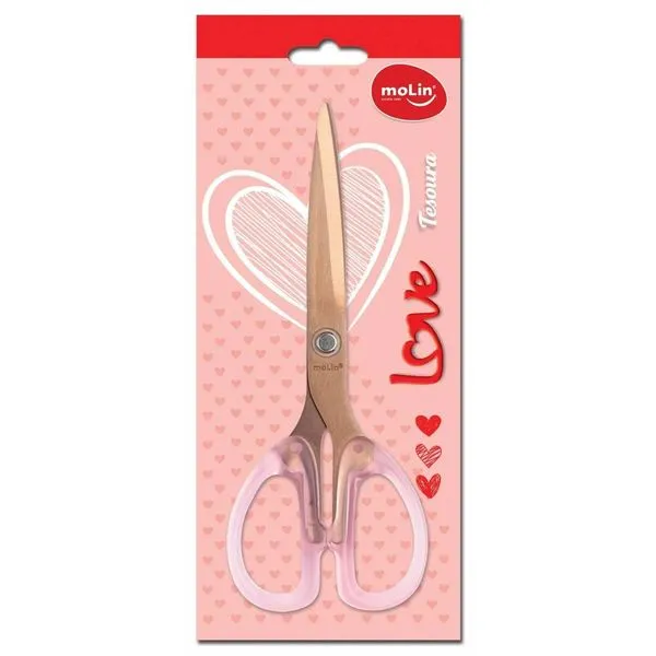 Tesoura Uso Geral 17cm Coffee Titanium