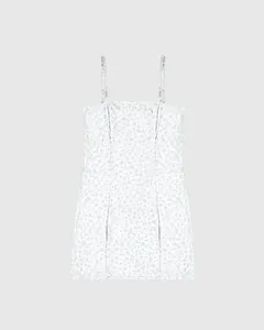 Vestido Menina Estampa Floral Metalizada Em Viscose Malwee Kids Branco - 12
