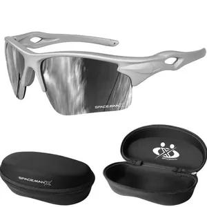 Óculos Esportivo Spaceman X Radar com Proteção UV400 e Lente Espelhada Policarbonato Branco Orizom Óculos Esportivo Spaceman X Radar Proteção UV400 Lente Espelhada Branco com Case Orizom
