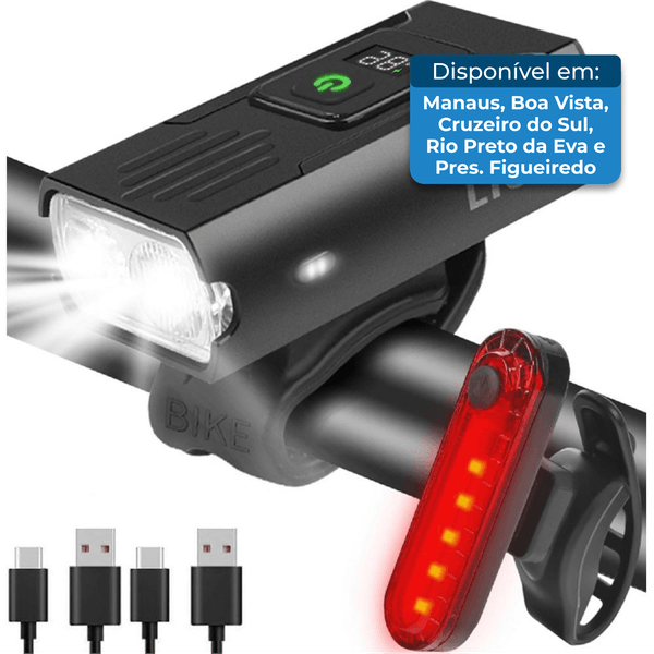 Luz Traseira para Bicicleta Victoper 2 Peças Preta A-MBI