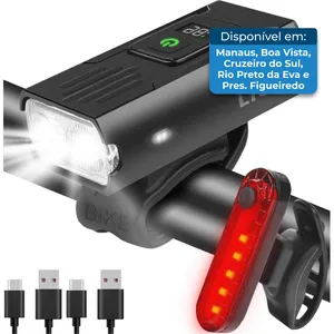 Luz Traseira para Bicicleta Victoper 2 Peças Preta A-MBI