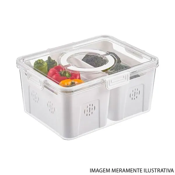 Organizador De Alimentos Yepp Com Tampa E Alça 29x22x14cm (MP)