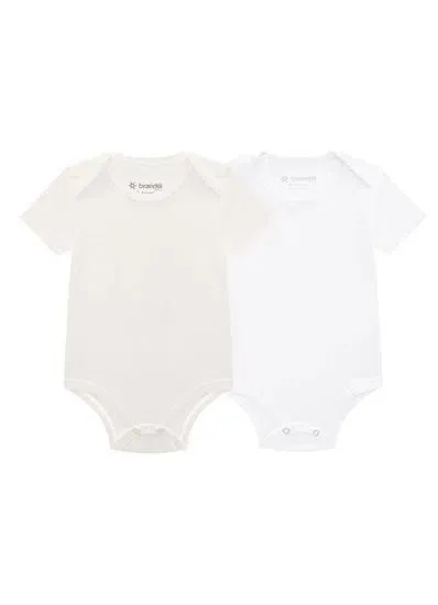 Kit de bodies bebê unissex com cor lisa Brandili Baby - 1